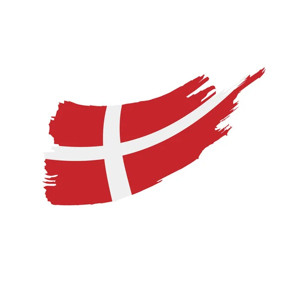 デンマーク国旗ベクトルイラスト — ストックベクタ