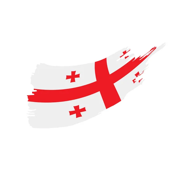Bandera de Georgia, ilustración vectorial — Vector de stock