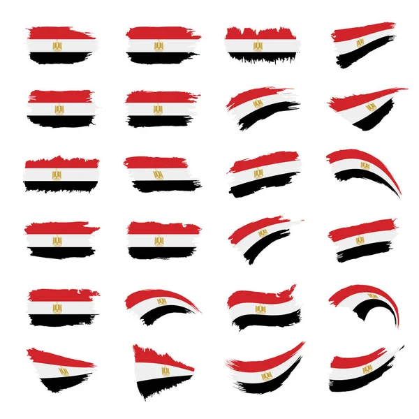 Ägyptische Flagge, Vektorillustration — Stockvektor