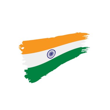 Hindistan bayrağı, vektör illüstrasyonu