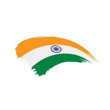 Hindistan bayrağı, vektör illüstrasyonu