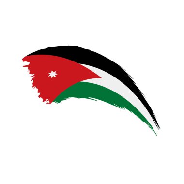 Jordan bayrağı, vektör illüstrasyonu