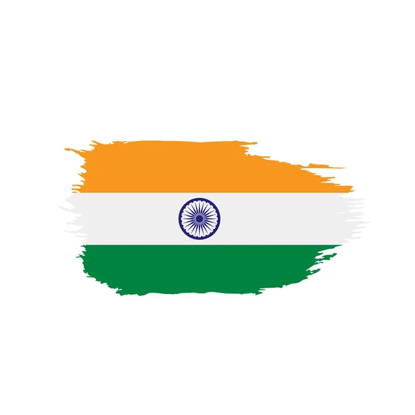 Bandeira da Índia, ilustração vetorial —  Vetores de Stock