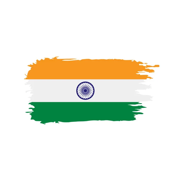 Hindistan bayrağı, vektör illüstrasyonu — Stok Vektör