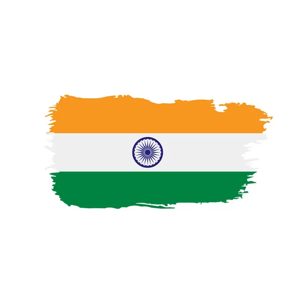 India flagga, vektor illustration — Stock vektor