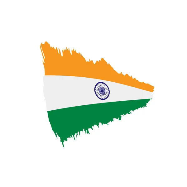 Drapeau indien, illustration vectorielle — Image vectorielle