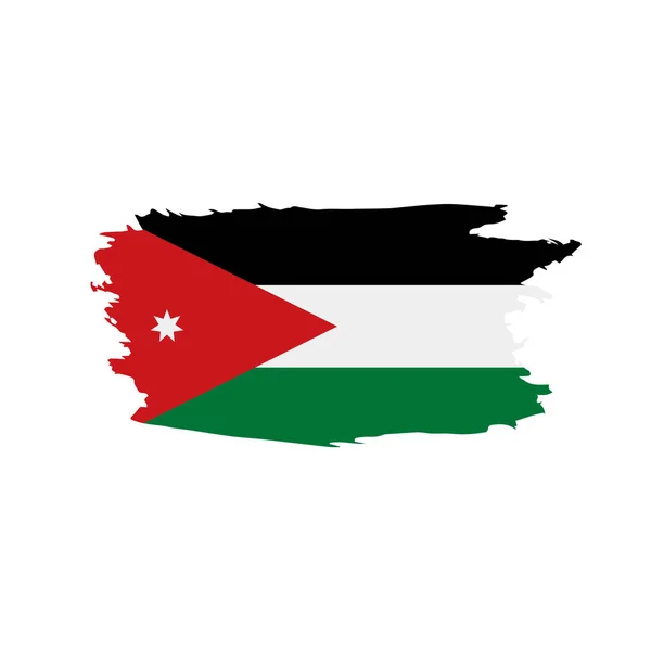 Σημαία Ιορδανίας, διανυσματική απεικόνιση — Διανυσματικό Αρχείο