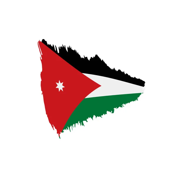 Bandera de Jordania, vector de ilustración — Archivo Imágenes Vectoriales