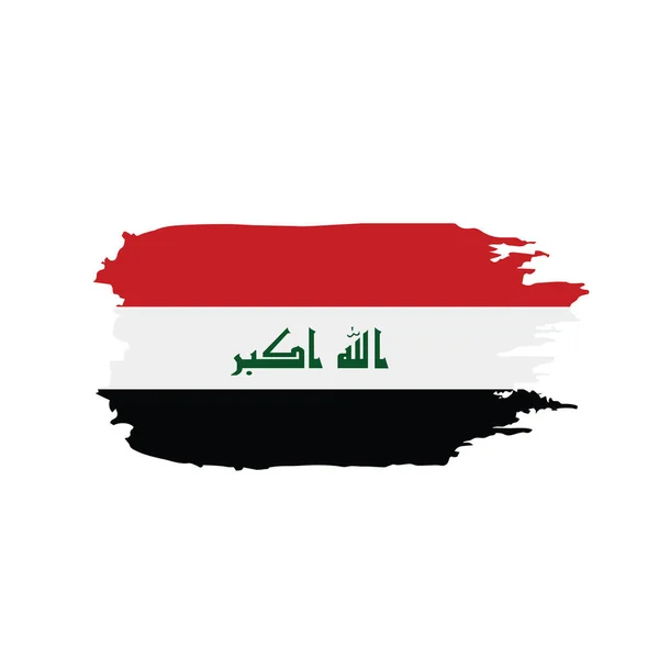 Bendera Irak, gambar vektor - Stok Vektor