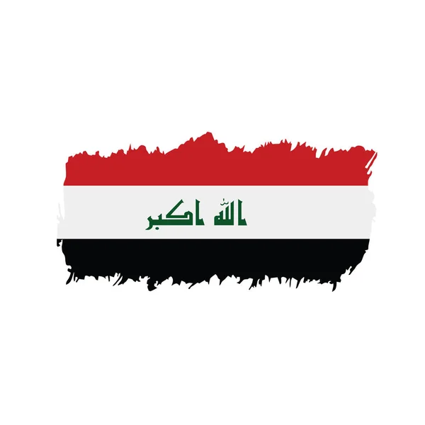 Irácká vlajka, vektorové ilustrace — Stockový vektor