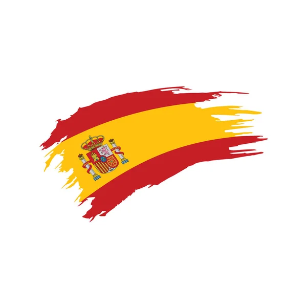 Spain flag, illustrazione vettoriale — Vettoriale Stock