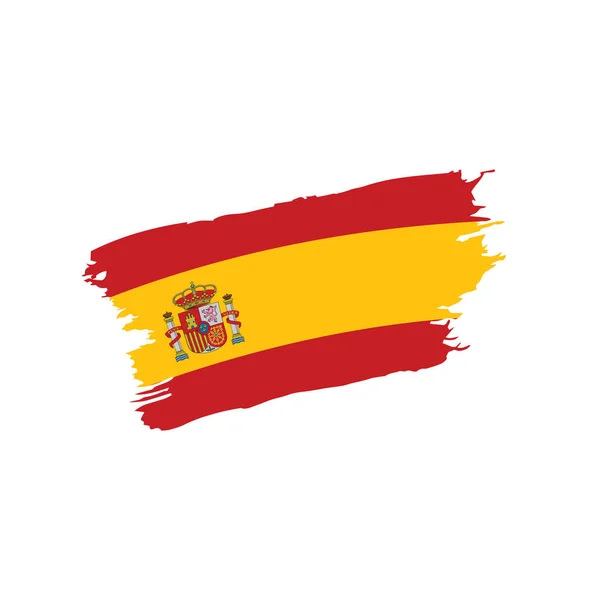 Spanien flagga, vektor illustration — Stock vektor