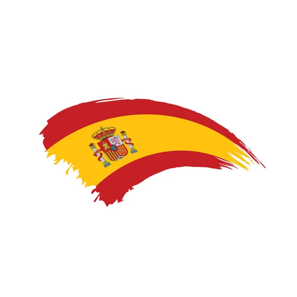 Španělský příznak, vektorová ilustrace — Stockový vektor