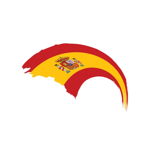 Spain flag, illustrazione vettoriale — Vettoriale Stock