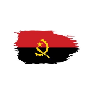 Angola bayrağı, vektör çizim
