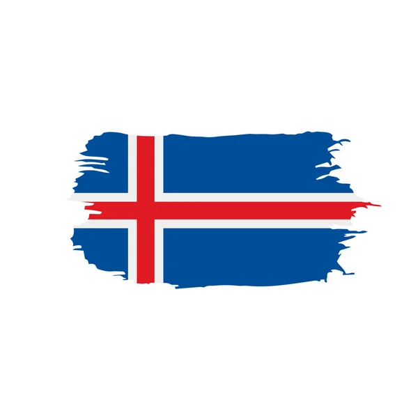 Islandfahne, Vektorabbildung — Stockvektor