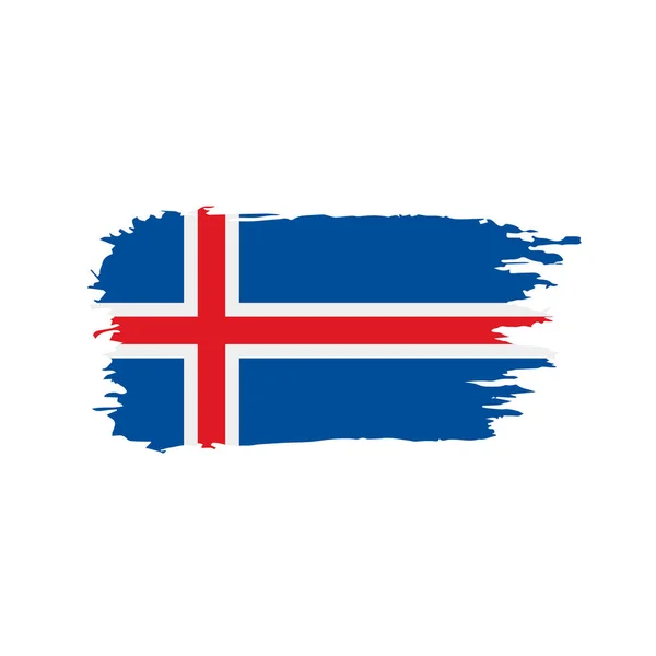 アイスランドの国旗、ベクトル イラスト — ストックベクタ