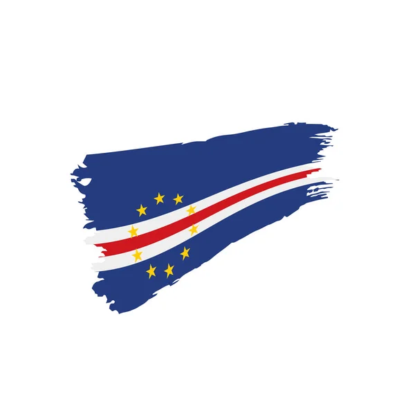 Πράσινο Ακρωτήριο σημαία, εικονογράφηση διάνυσμα — Διανυσματικό Αρχείο