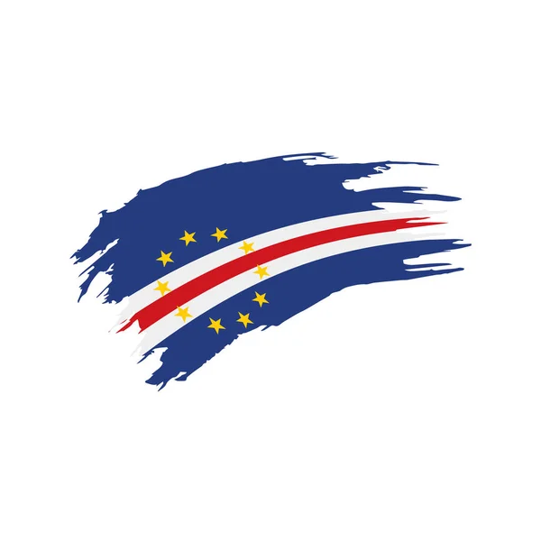 Bandeira de Cabo Verde, ilustração vetorial — Vetor de Stock