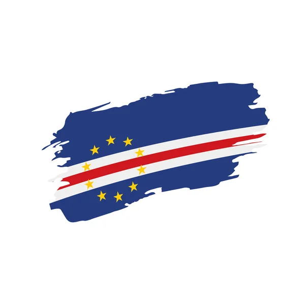 Bandeira de Cabo Verde, ilustração vetorial — Vetor de Stock
