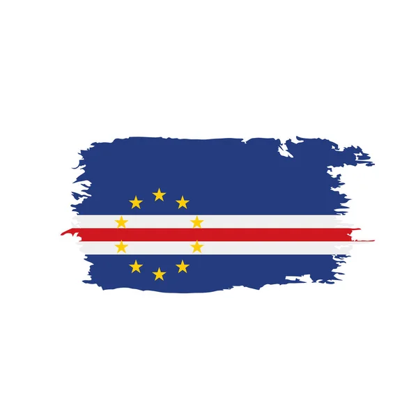 Vlag van Kaapverdië, vectorillustratie — Stockvector