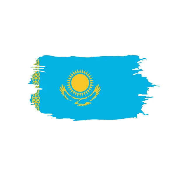 Kazakhstan flag, vector illustration — Stock Vector