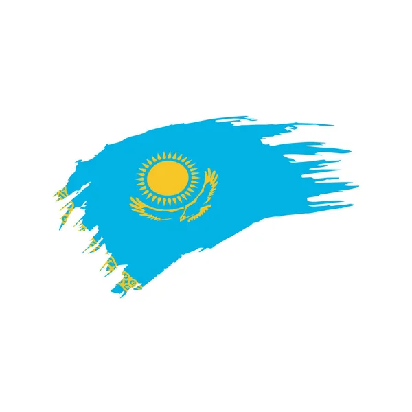 Kazahsztán zászló, vektoros illusztráció — Stock Vector