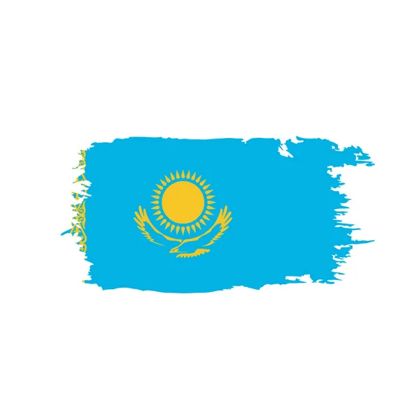 Vlag van Kazachstan, vectorillustratie — Stockvector