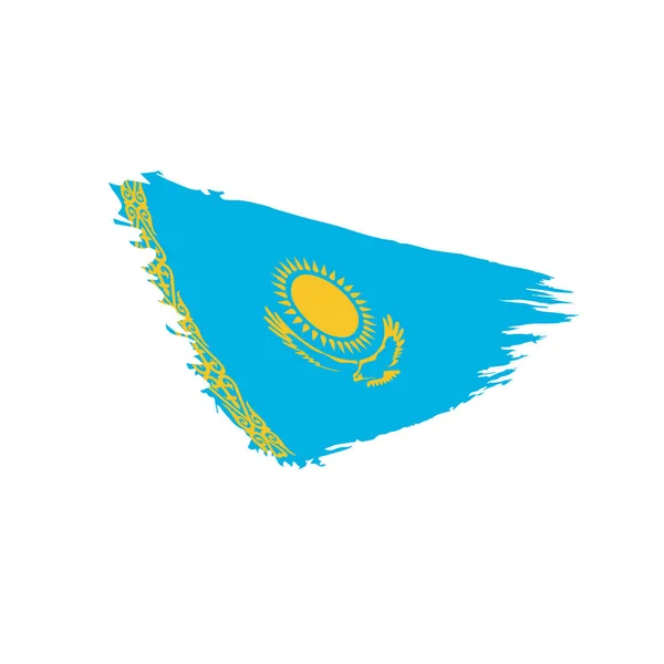 Bandiera Kazakistan, illustrazione vettoriale — Vettoriale Stock