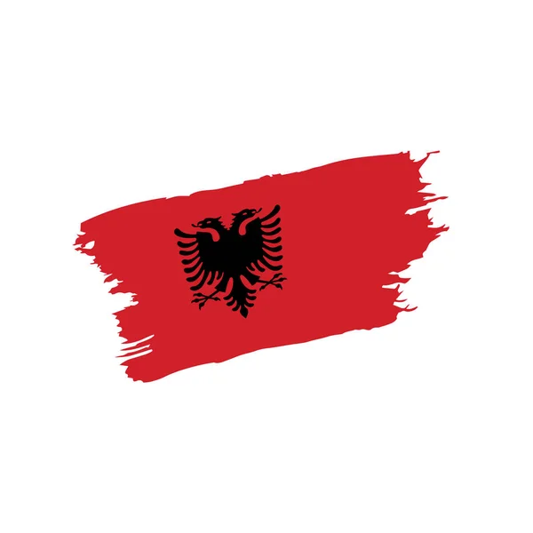 Bandera de Albania, vector de ilustración — Archivo Imágenes Vectoriales