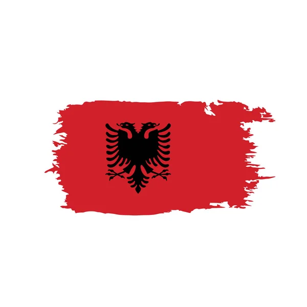 Albanien Flagge, Vektorillustration — Stockvektor