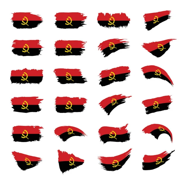 Angola bandera, ilustración vectorial — Vector de stock