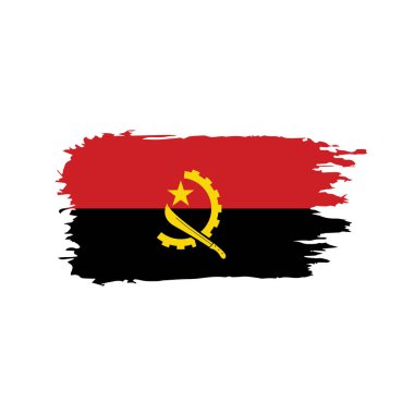 Angola bayrağı, vektör çizim