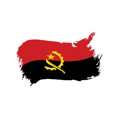 Angola bayrağı, vektör çizim