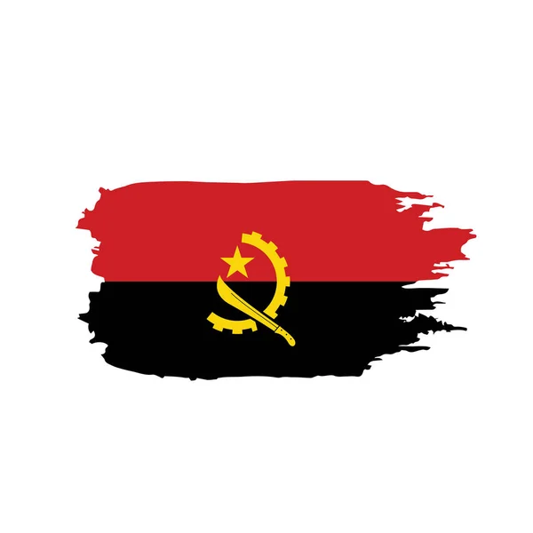 Angola bandiera, illustrazione vettoriale — Vettoriale Stock