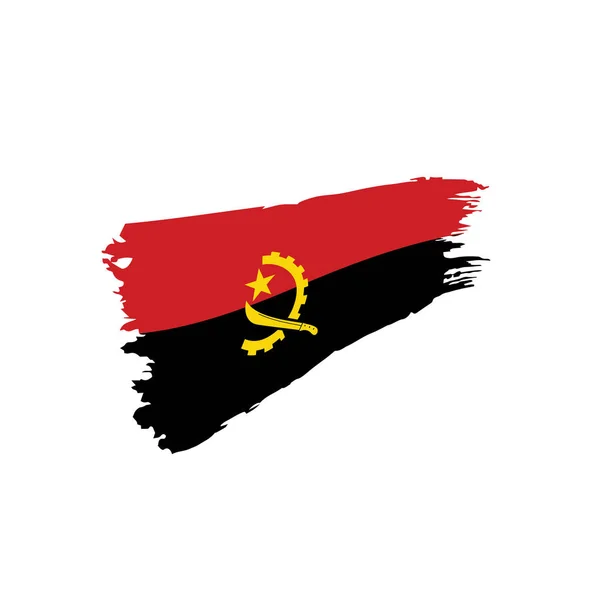 Angola bandiera, illustrazione vettoriale — Vettoriale Stock