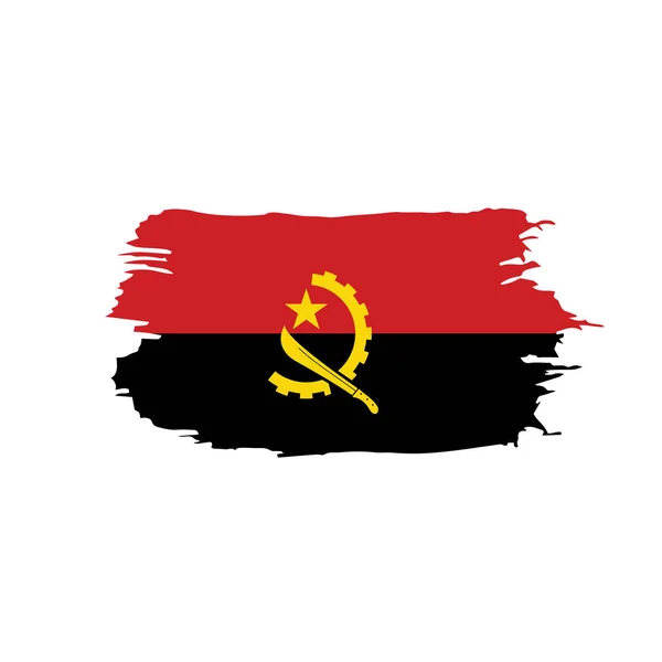 Angola bandera, ilustración vectorial — Vector de stock