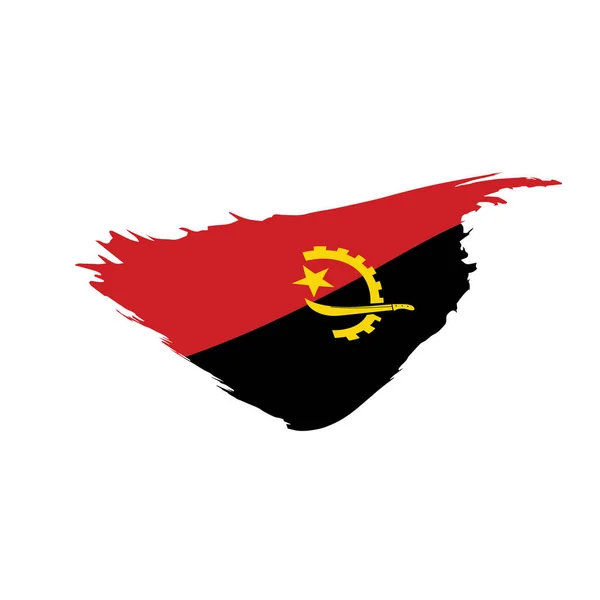 Angola bandera, ilustración vectorial — Vector de stock