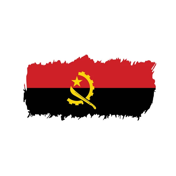 Angola bandera, ilustración vectorial — Vector de stock