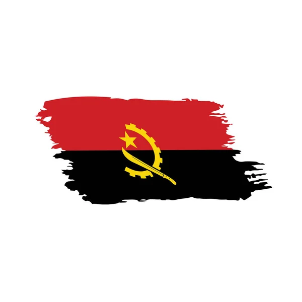 Angola bandera, ilustración vectorial — Vector de stock