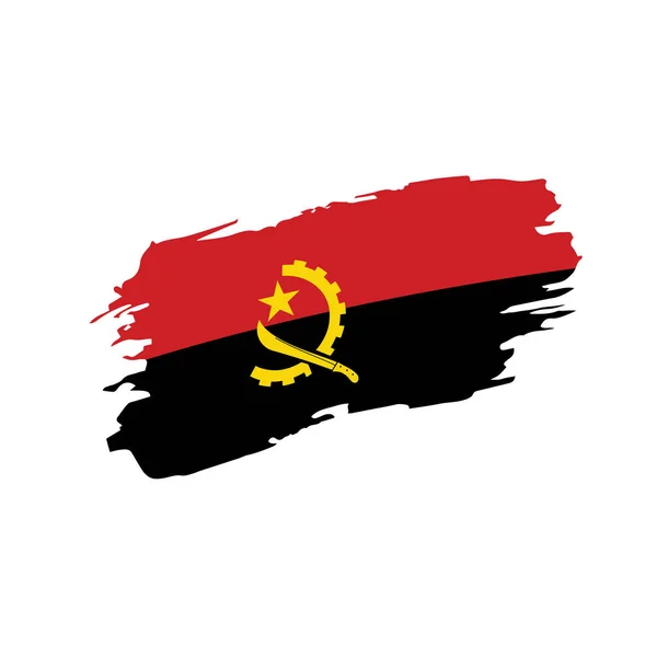 Vlag van Angola, vectorillustratie — Stockvector