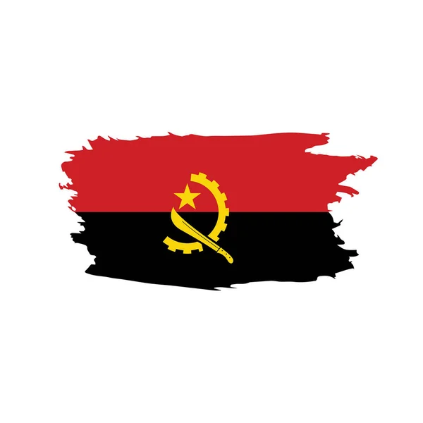 Angola bandera, ilustración vectorial — Vector de stock