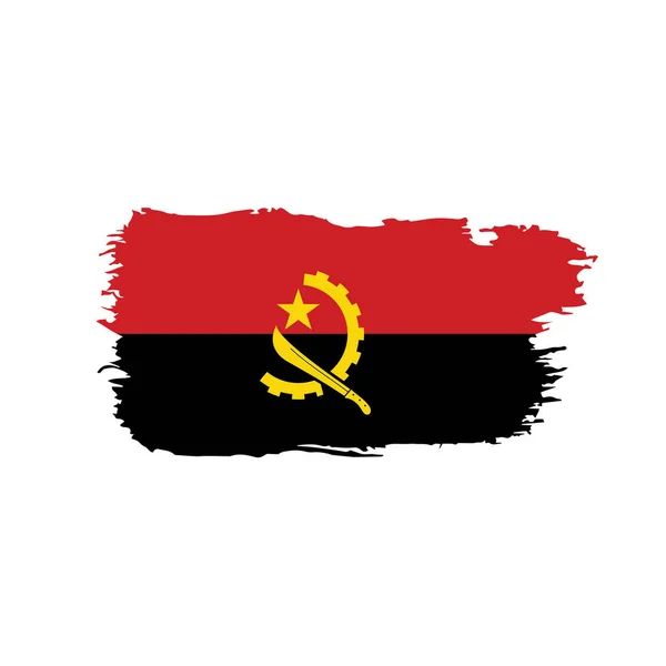 Angola-Flagge, Vektorabbildung — Stockvektor