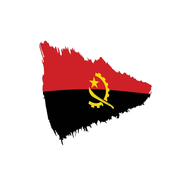 Vlag van Angola, vectorillustratie — Stockvector