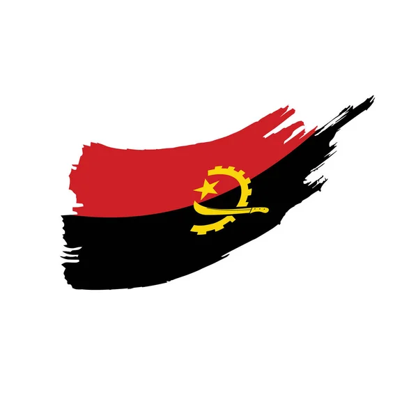 Angola bandera, ilustración vectorial — Vector de stock