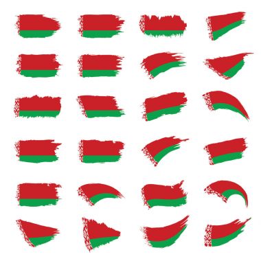 Beyaz Rusya bayrağı, vektör çizim