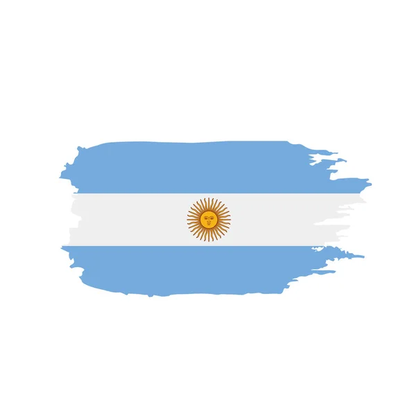 Argentina bandiera, illustrazione vettoriale — Vettoriale Stock
