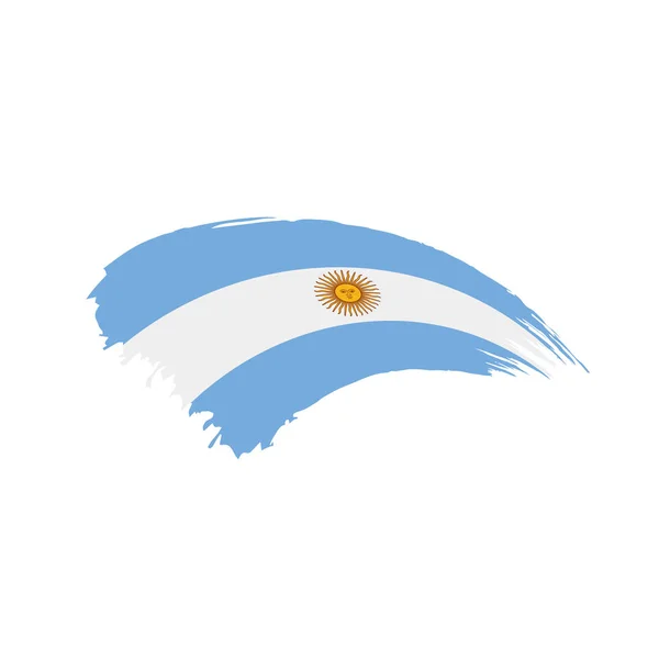 Bandera Argentina, ilustración vectorial — Vector de stock