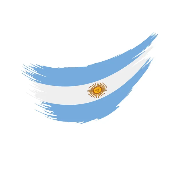 Bandeira da Argentina, ilustração vetorial — Vetor de Stock