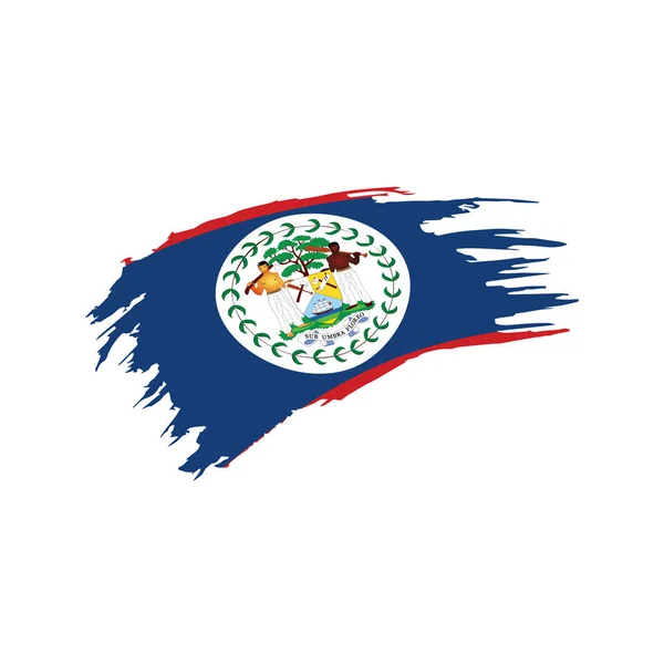 De vlag van Belize, vectorillustratie — Stockvector